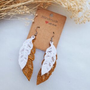 Boucles d&rsquo;oreilles brodées